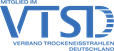 Blaues Logo vom Verband Trockeneisstrahlen Deutschland e.V.